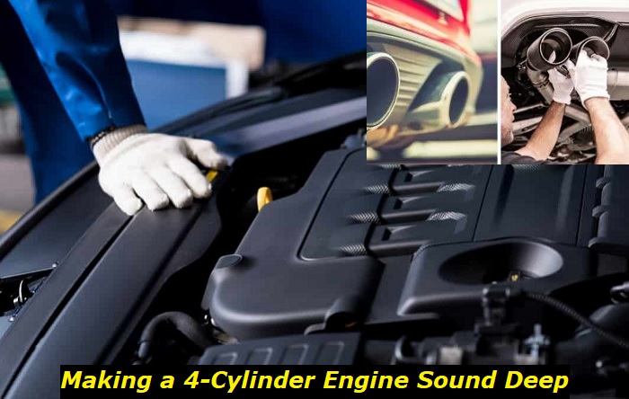 making 4-cylinder engine sound deep